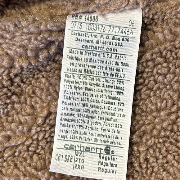 Carhartt C61 Sandstone Ridge Coat Sherpa Lined - Picture 4 of 11